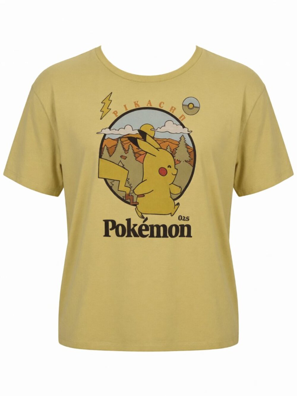 Pokemon Women's Pikachu Yellow Graphic Tee XL